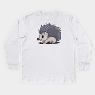 Cute Porcupine Drawing Kids Long Sleeve T-Shirt